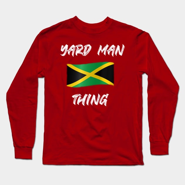 Yard Man Thing Jamaica design Long Sleeve T-Shirt by Proway Design